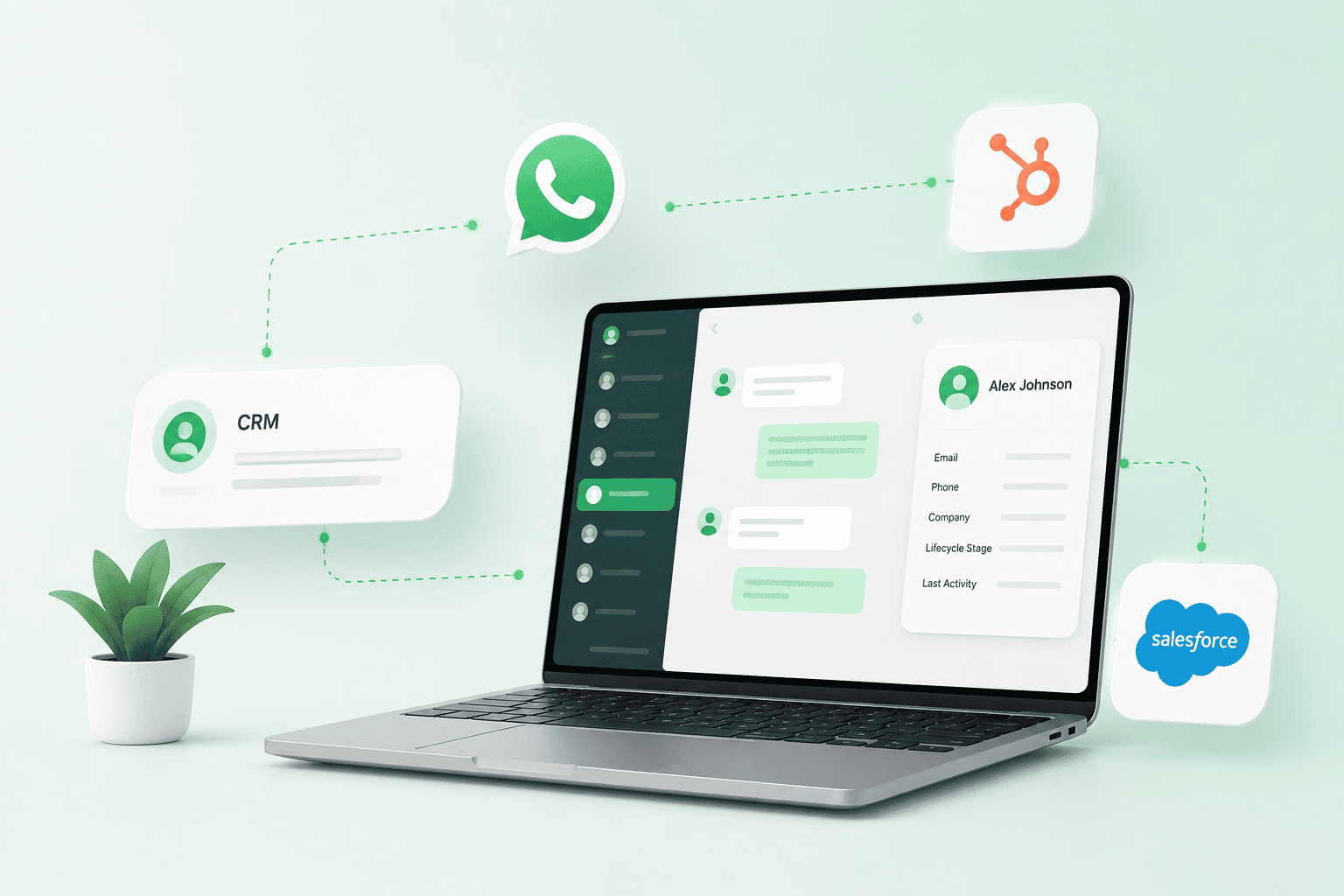 Connected customer context available during conversations